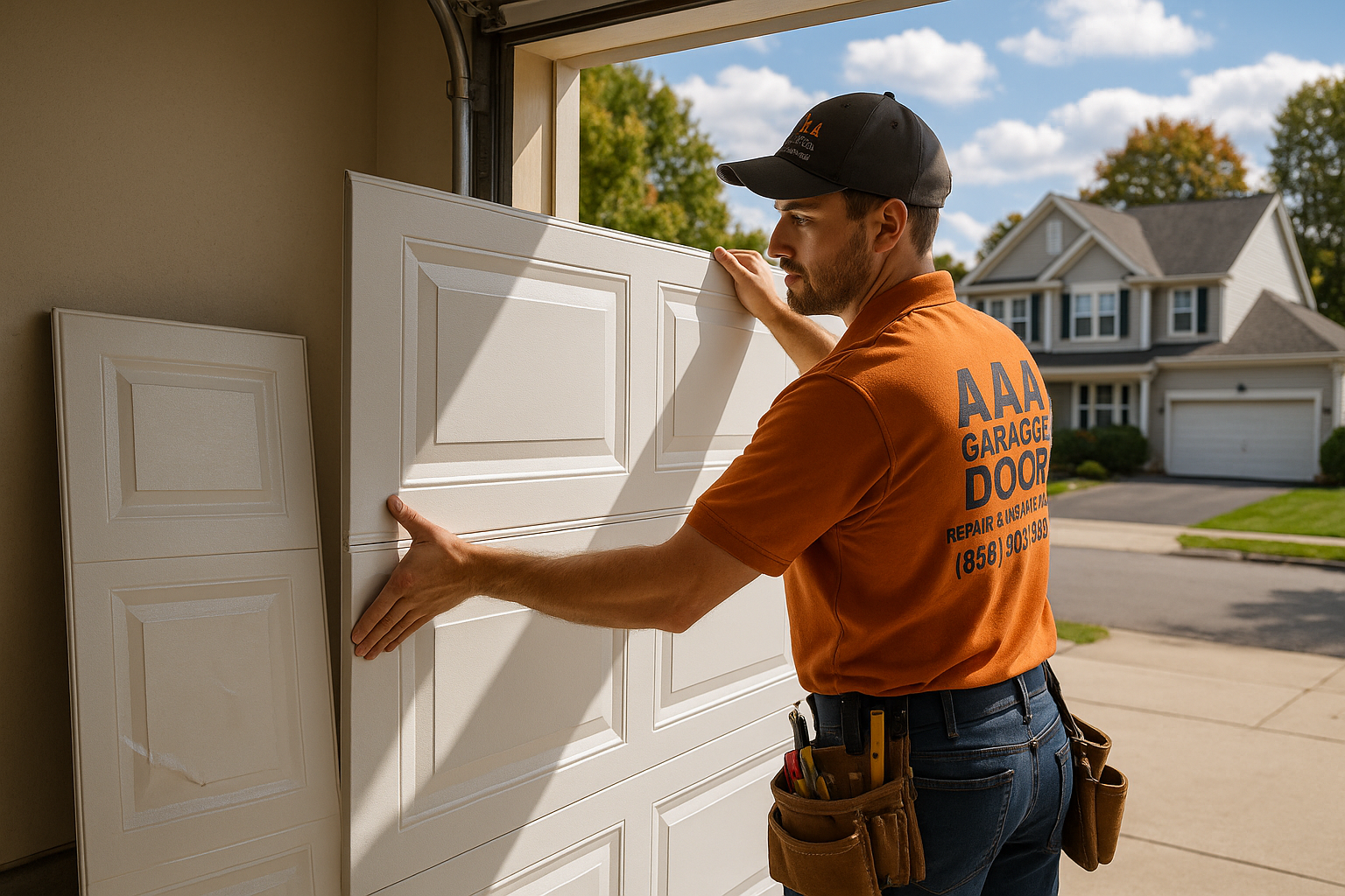Garage Door Panel Replacement in Woburn